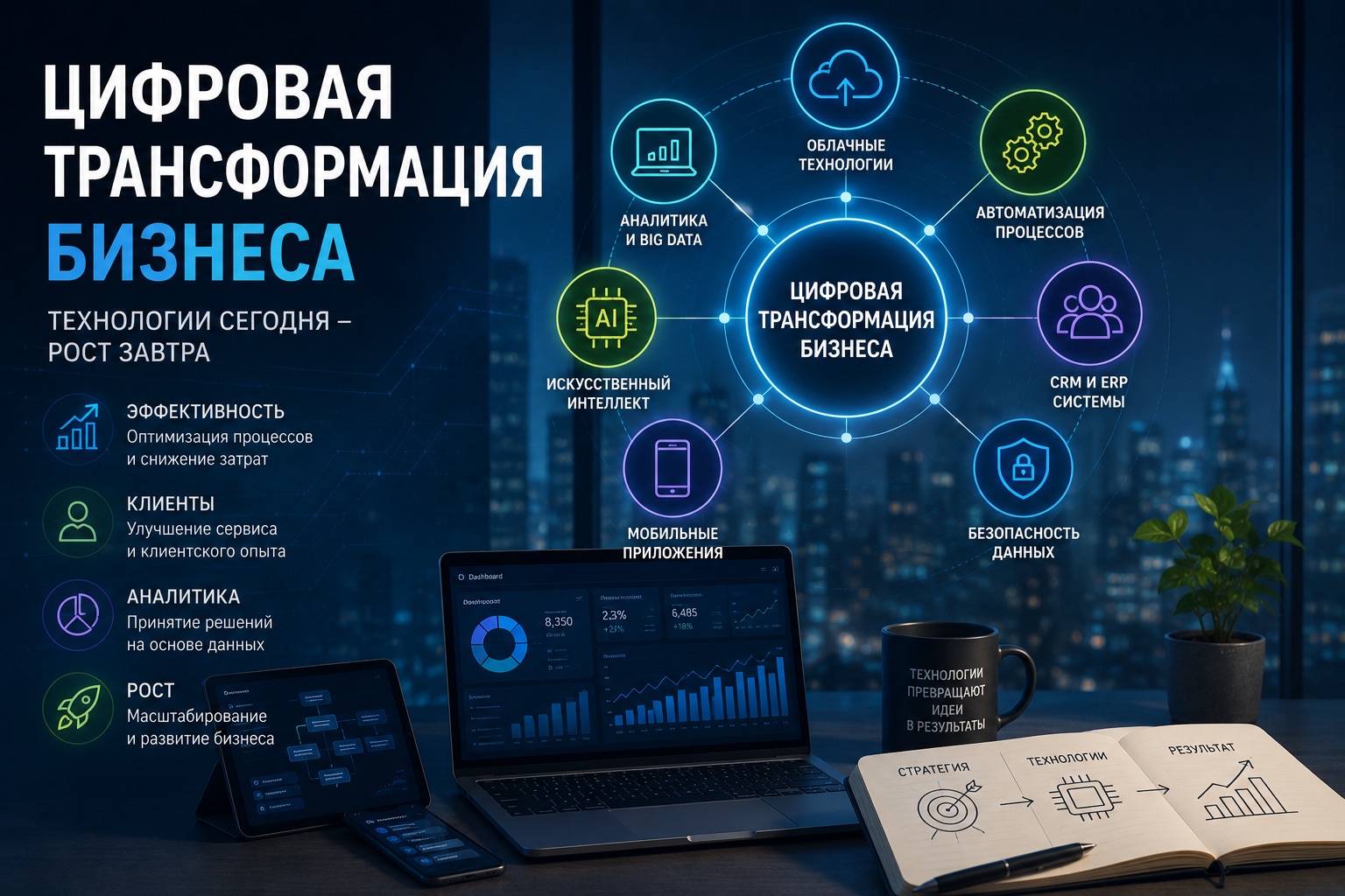 Цифровая трансформация бизнеса: что это такое и зачем компаниям инвестировать в IT